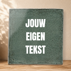 Ontwerp je eigen tegel - Dennegroen - Rustiek Glans