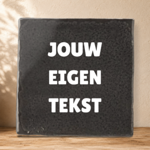 Ontwerp je eigen tegel - Grafietzwart - Rustiek Glans