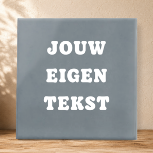 Ontwerp je eigen tegel - Leiblauw - Mat