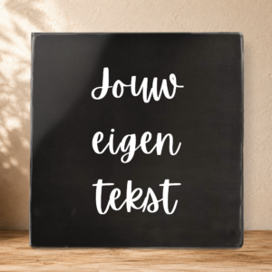 Ontwerp je eigen tegel - Middernachtzwart - Mat